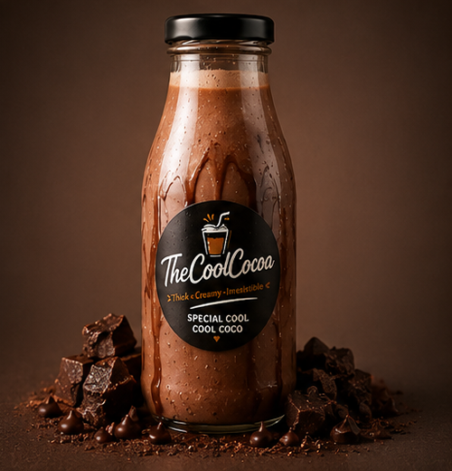 Special signature cold cocoa bottle