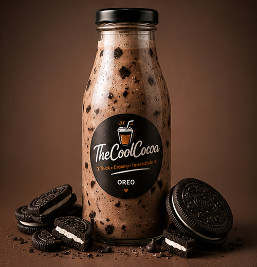 Oreo crush cold cocoa drink